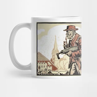 Man in market retro style Mug